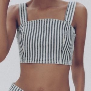 Zara sleeveless crop top